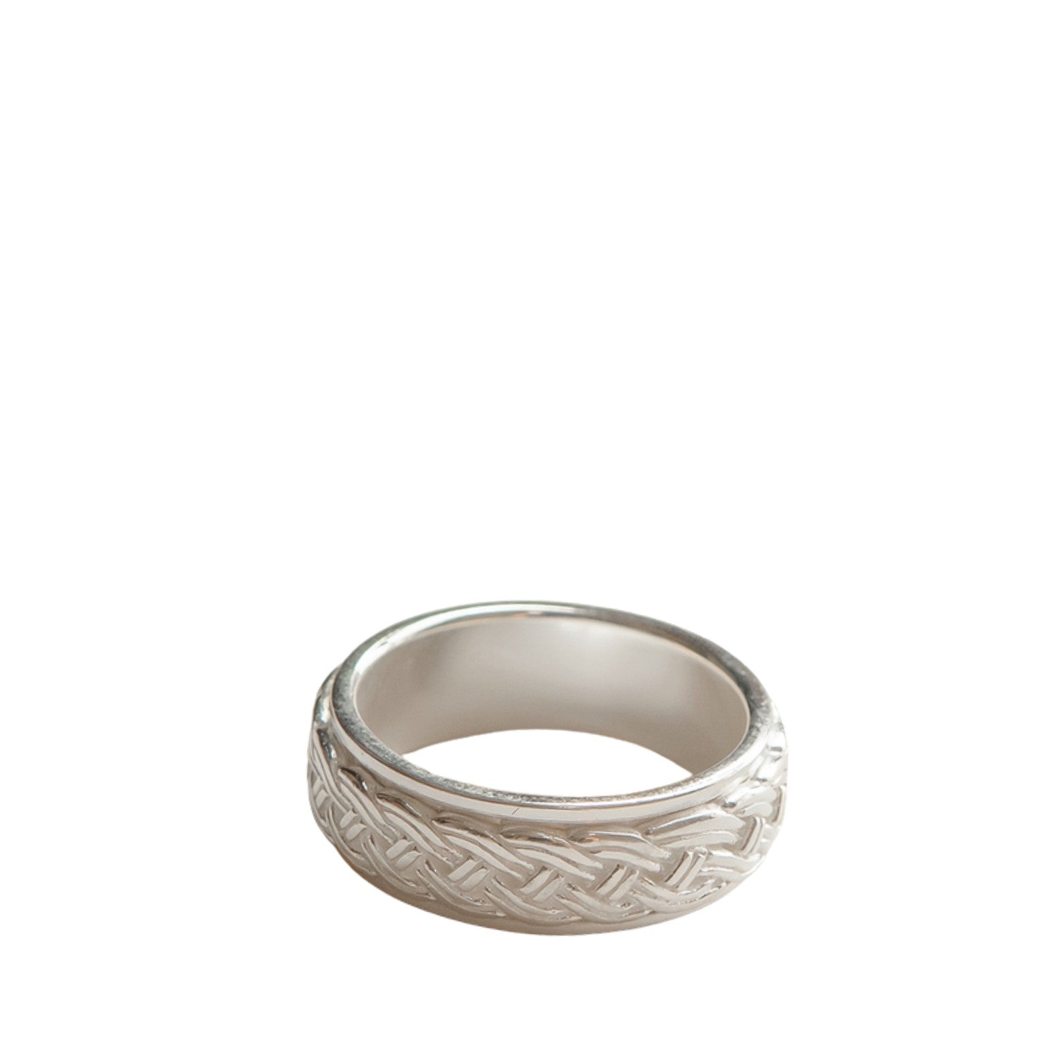 Plain Men's Ring Handcrafted 925 Sterling Silver