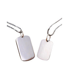 Plain Pendant For Men And Women Handcrafted 990 Fine Silver