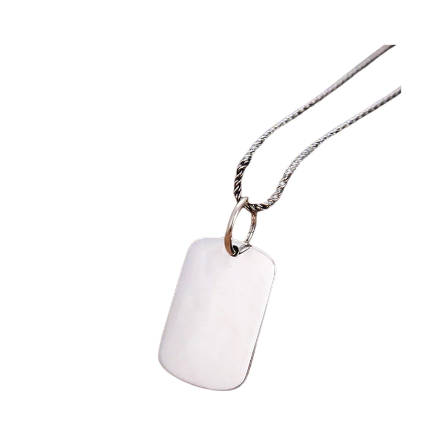 Plain Pendant For Men And Women Handcrafted 990 Fine Silver