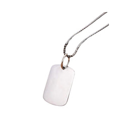 Plain Pendant For Men And Women Handcrafted 990 Fine Silver