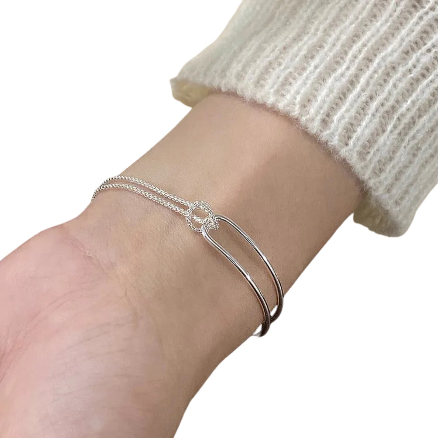 Plain Women's Bracelet Handcrafted 925 Sterling Silver