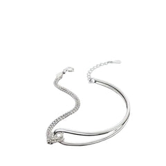 Plain Women's Bracelet Handcrafted 925 Sterling Silver