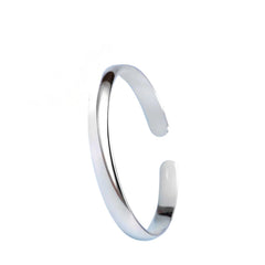 Plain Women's Bracelet Handcrafted 999 Fine Silver