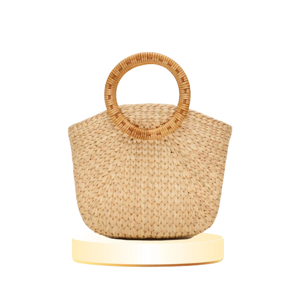 Plain Water Hyacinth Handbag