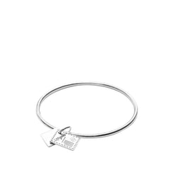 Postcard Shaped Bracelet Handcrafted 925 Sterling Silver