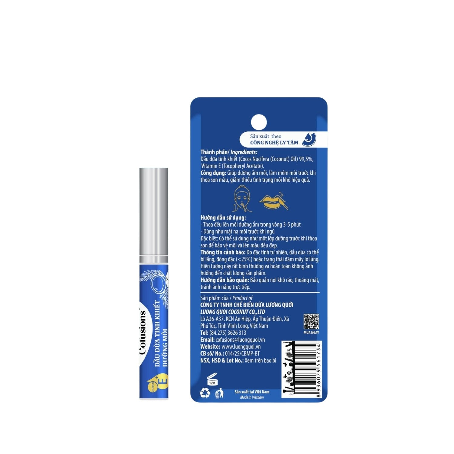 Pure Coconut Oil for Lip Care