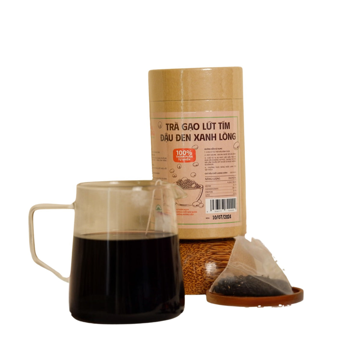 Purple Brown Rice and Black Bean Tea