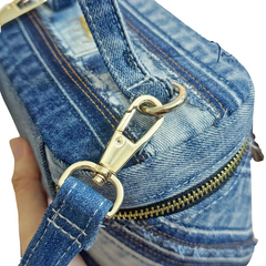 Handmade Upcycled Denim Rosa Bag