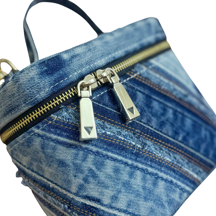 Handmade Upcycled Denim Rosa Bag