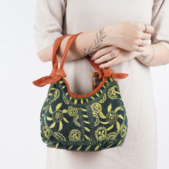 Hand-Woven Brocade Rabbit Ear Handbag