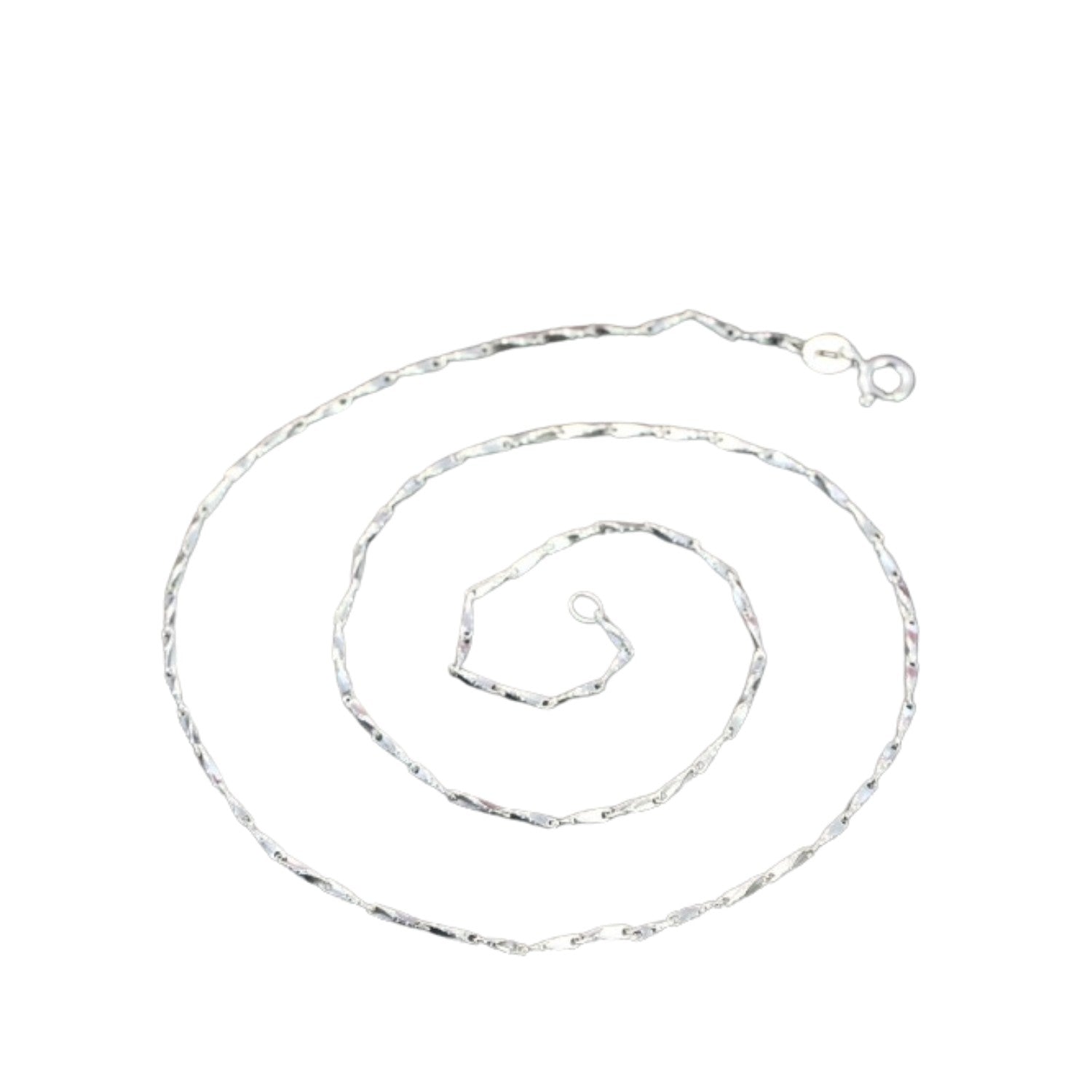 Rain Rope Necklace Handcrafted 925 Sterling Silver