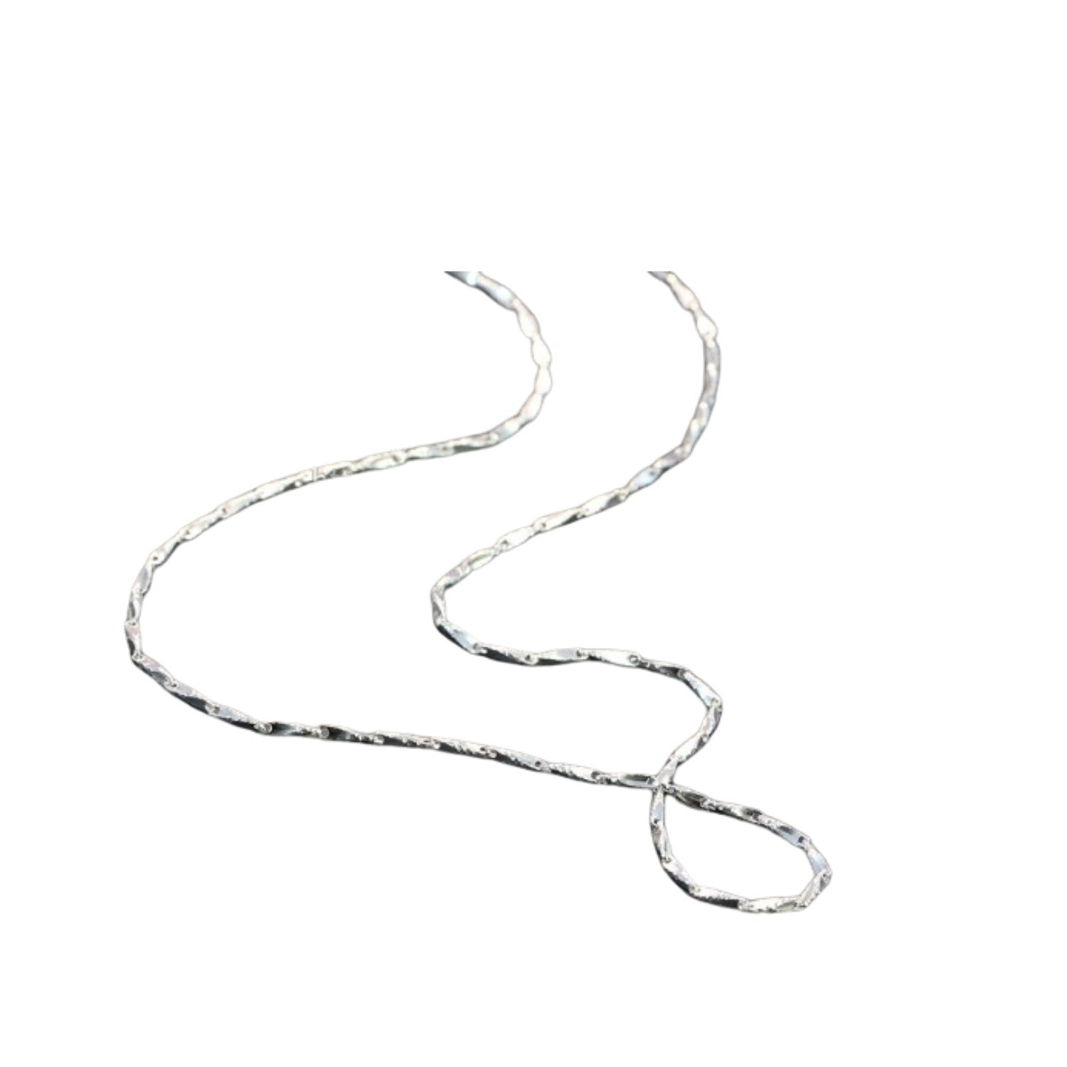 Rain Rope Necklace Handcrafted 925 Sterling Silver