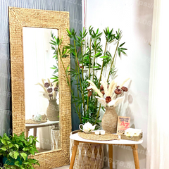 Rectangle  Water Hyacinth Mirror
