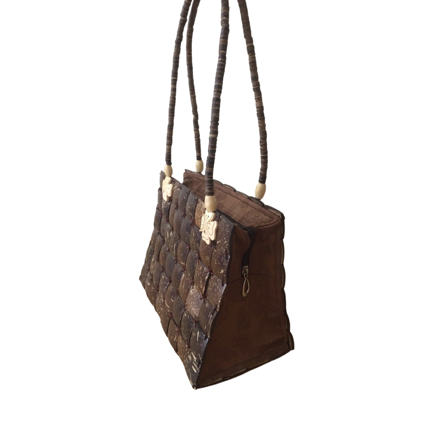 Rectangular Coconut Shell Handbag
