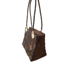 Rectangular Coconut Shell Handbag