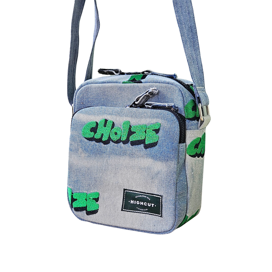 Handmade Upcycled Denim Rectangular Box Bag