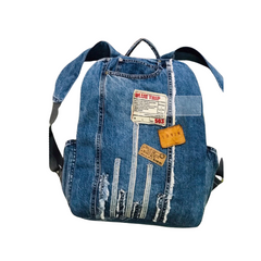 Handmade Upcycled Denim Backpack