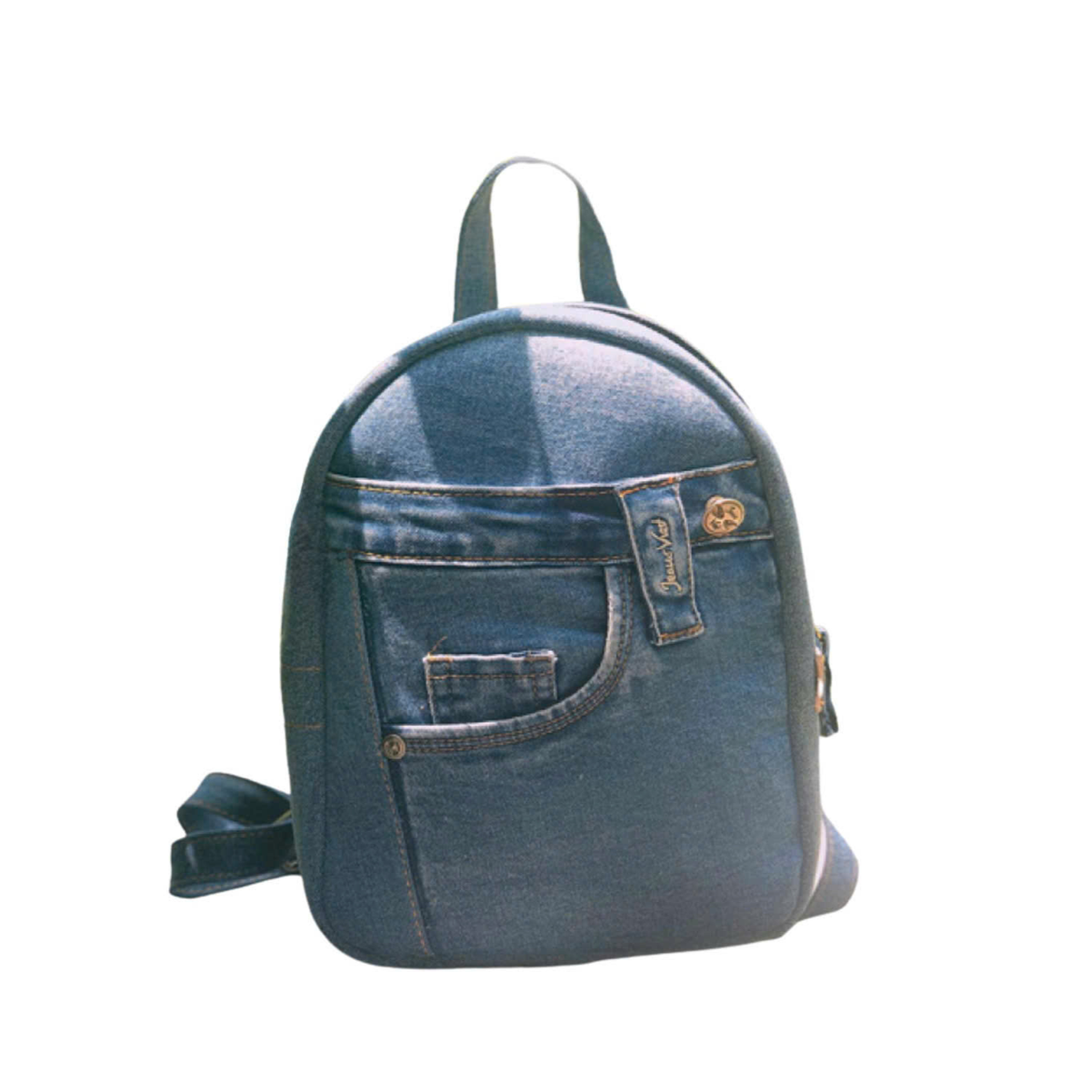 Handmade Upcycled Denim Backpack