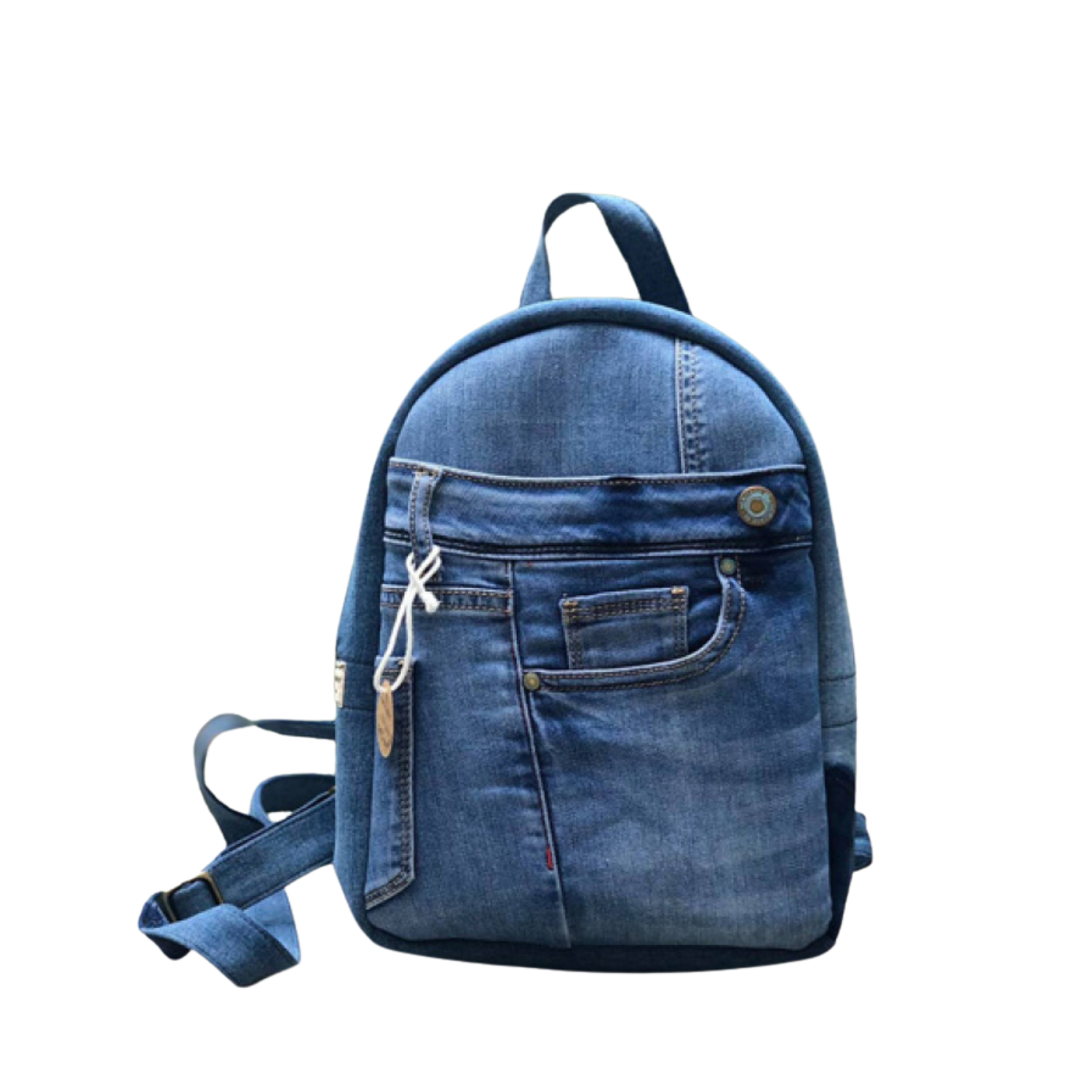 Handmade Upcycled Denim Backpack