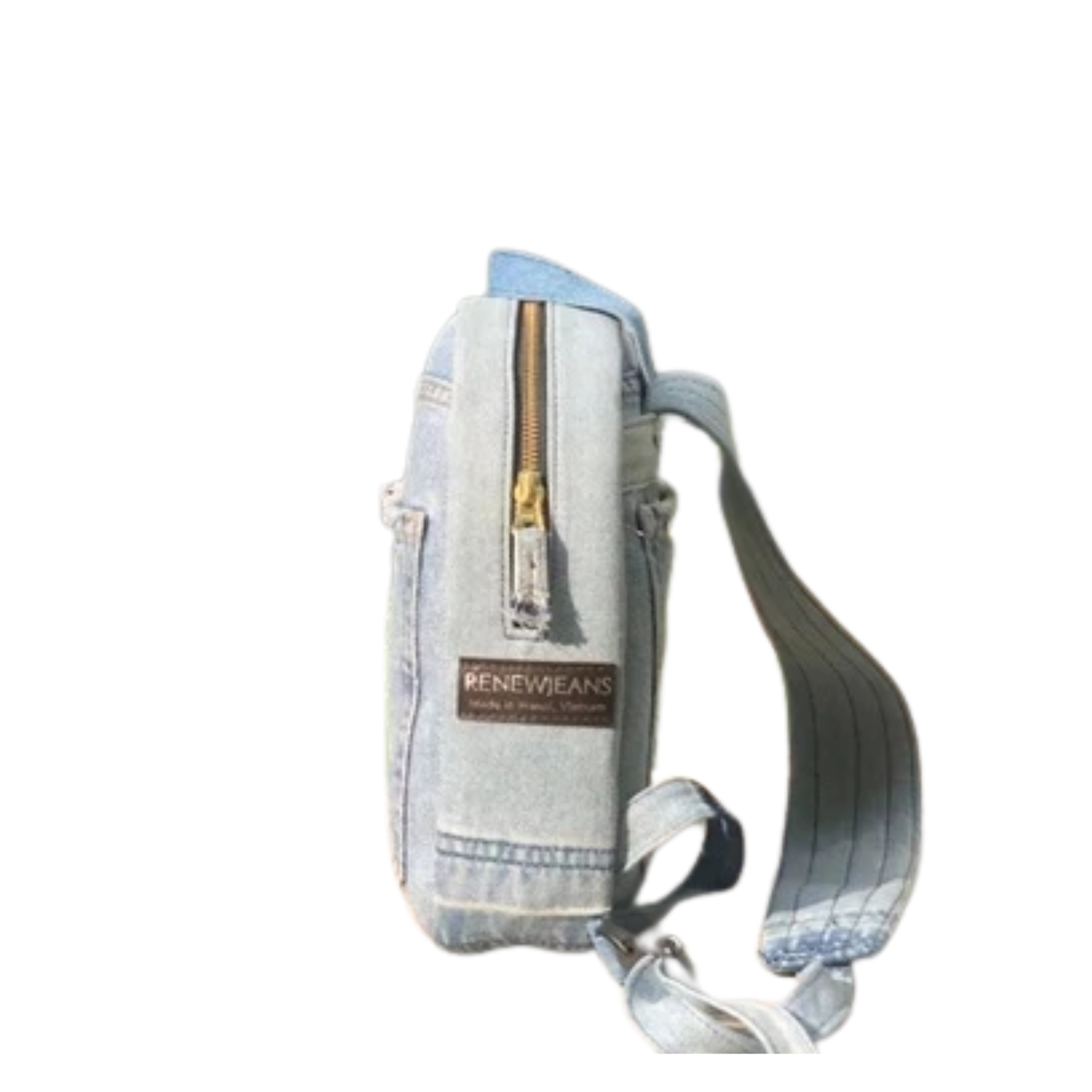 Handmade Upcycled Denim Crossbody Bag