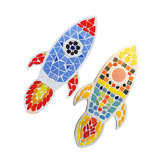 Rocket-Shaped Ceramic Puzzle Kit