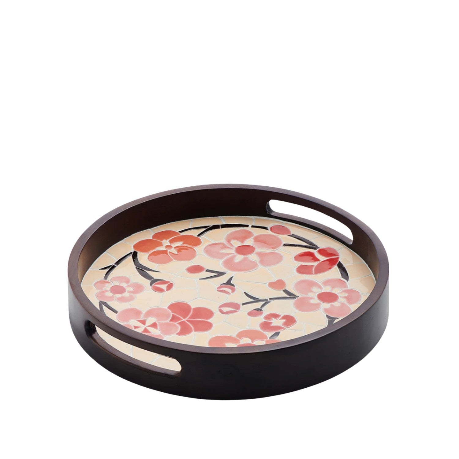 Round Ceramic Tea Tray 2