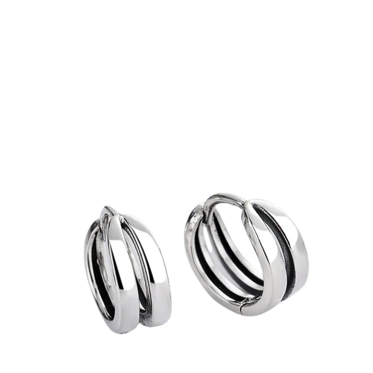 Round Earrings For Men And Women Handcrafted 925 Sterling Silver