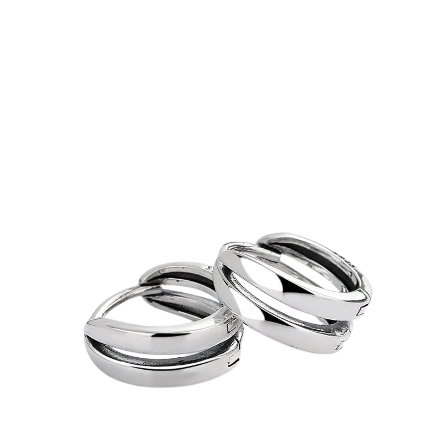 Round Earrings For Men And Women Handcrafted 925 Sterling Silver