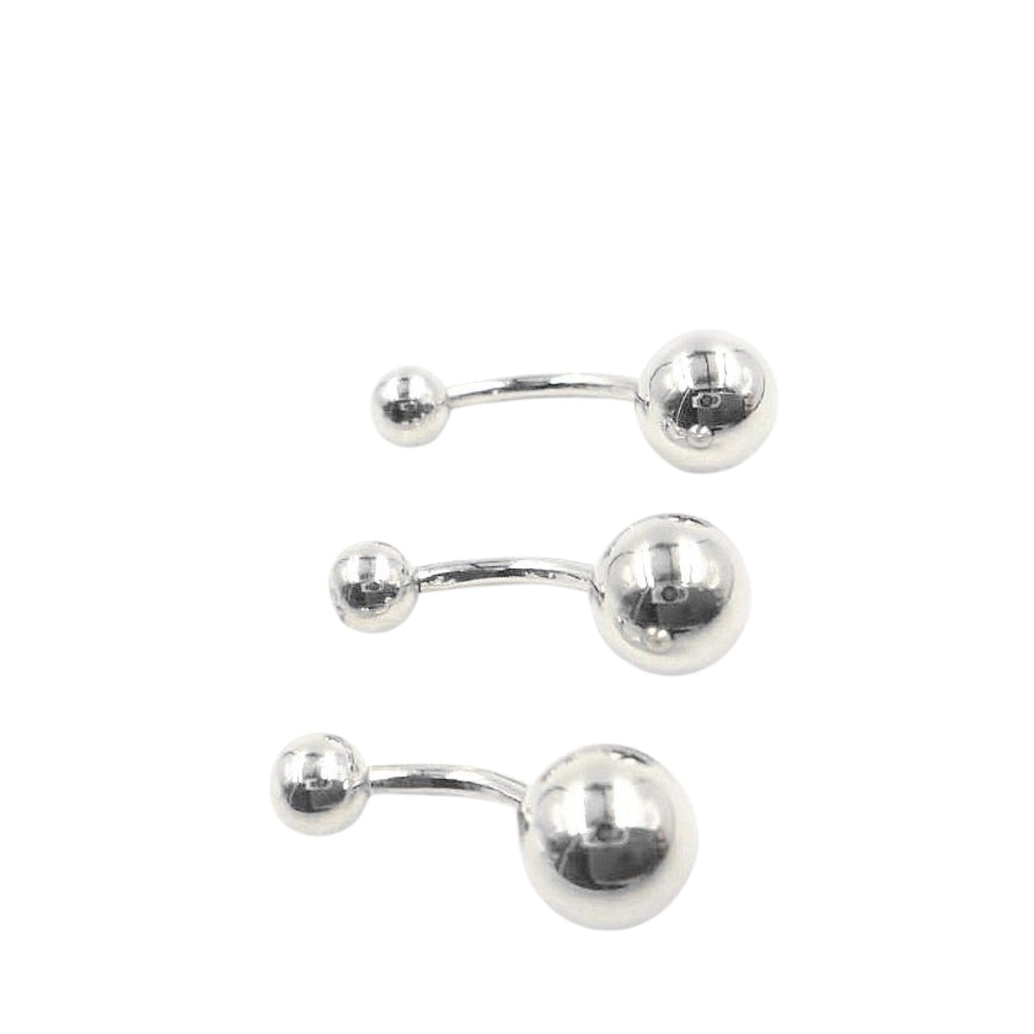 Round Navel Piercing For Women Handcrafted 925 Sterling Silver