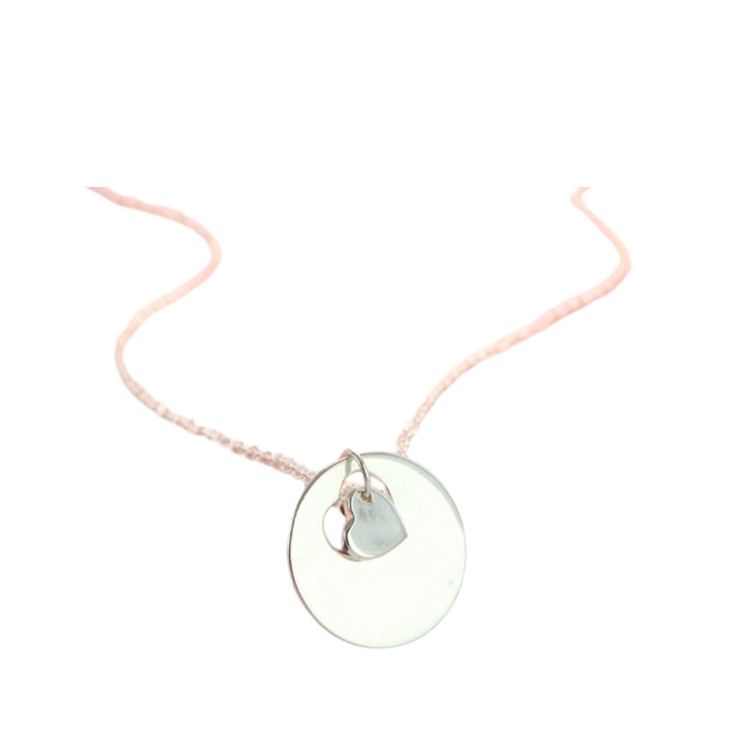 Round Pendant Necklace Handcrafted 925 Sterling Silver