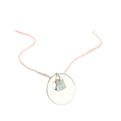 Round Pendant Necklace Handcrafted 925 Sterling Silver