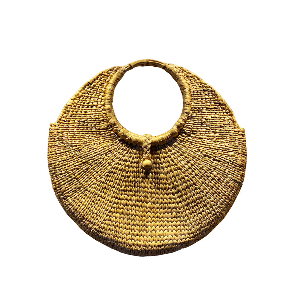 Round Water Hyacinth Handbag