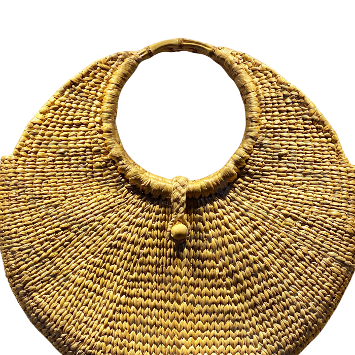 Round Water Hyacinth Handbag