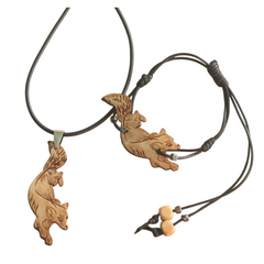Small Coconut Fox Jewelry Set (2 Items)