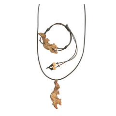 Small Coconut Fox Jewelry Set (2 Items)