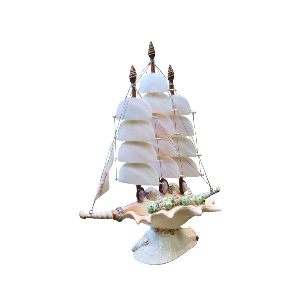 Sailboat Made From Seashells 01
