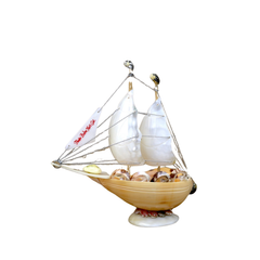 Sailboat Made From Seashells 02