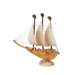 Sailboat Made From Seashells