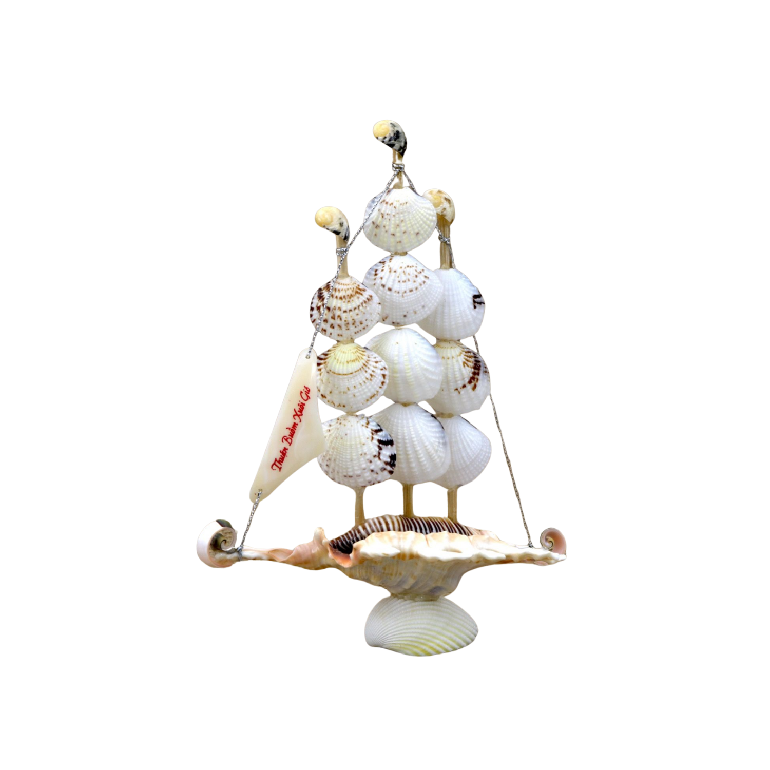 Sailboat Made From Small Ria Snail Shells