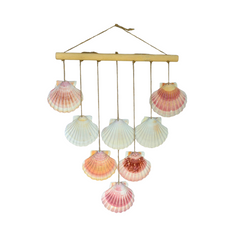 Scallop Seashell Wall Wind Chime