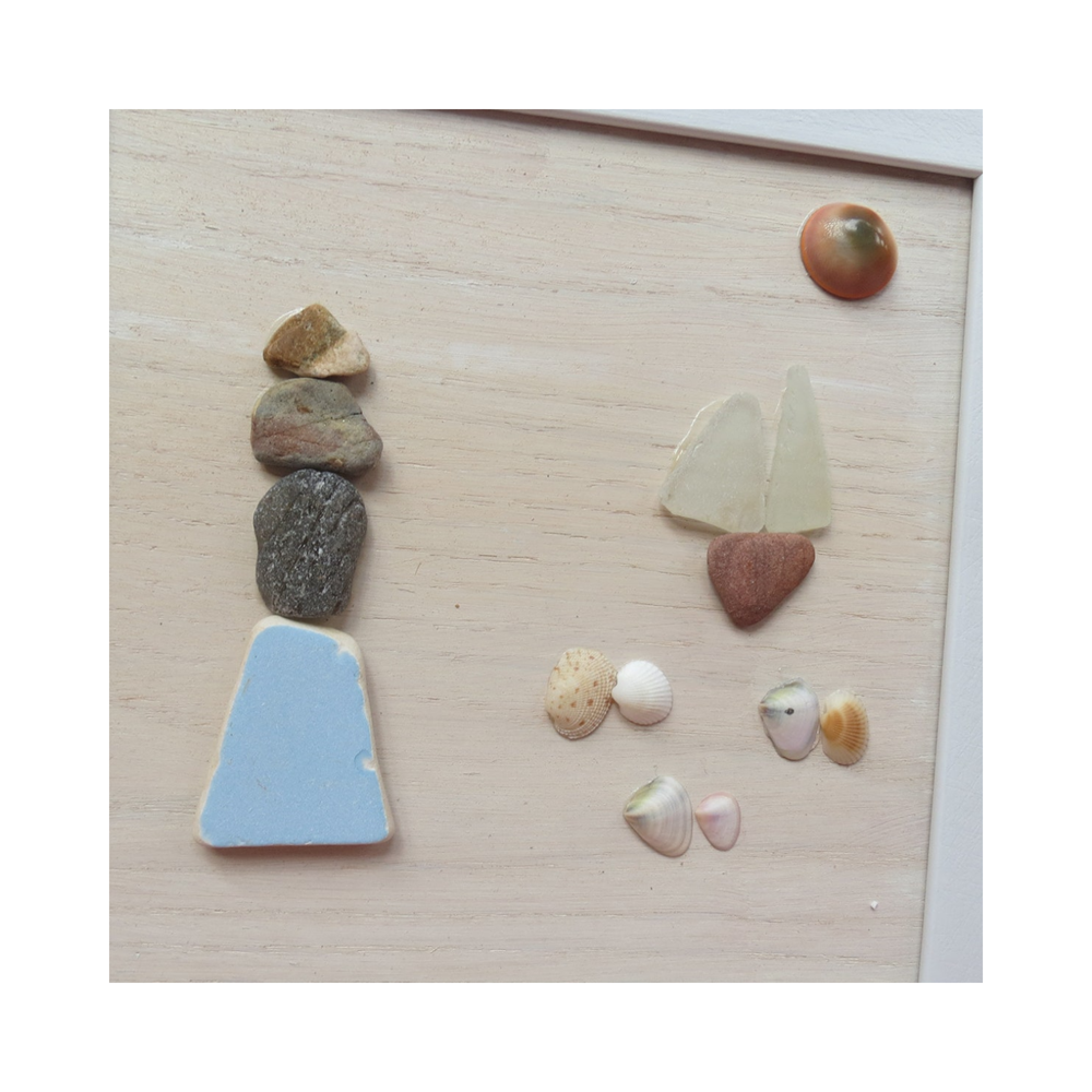 Seashell And Lighthouse Painting