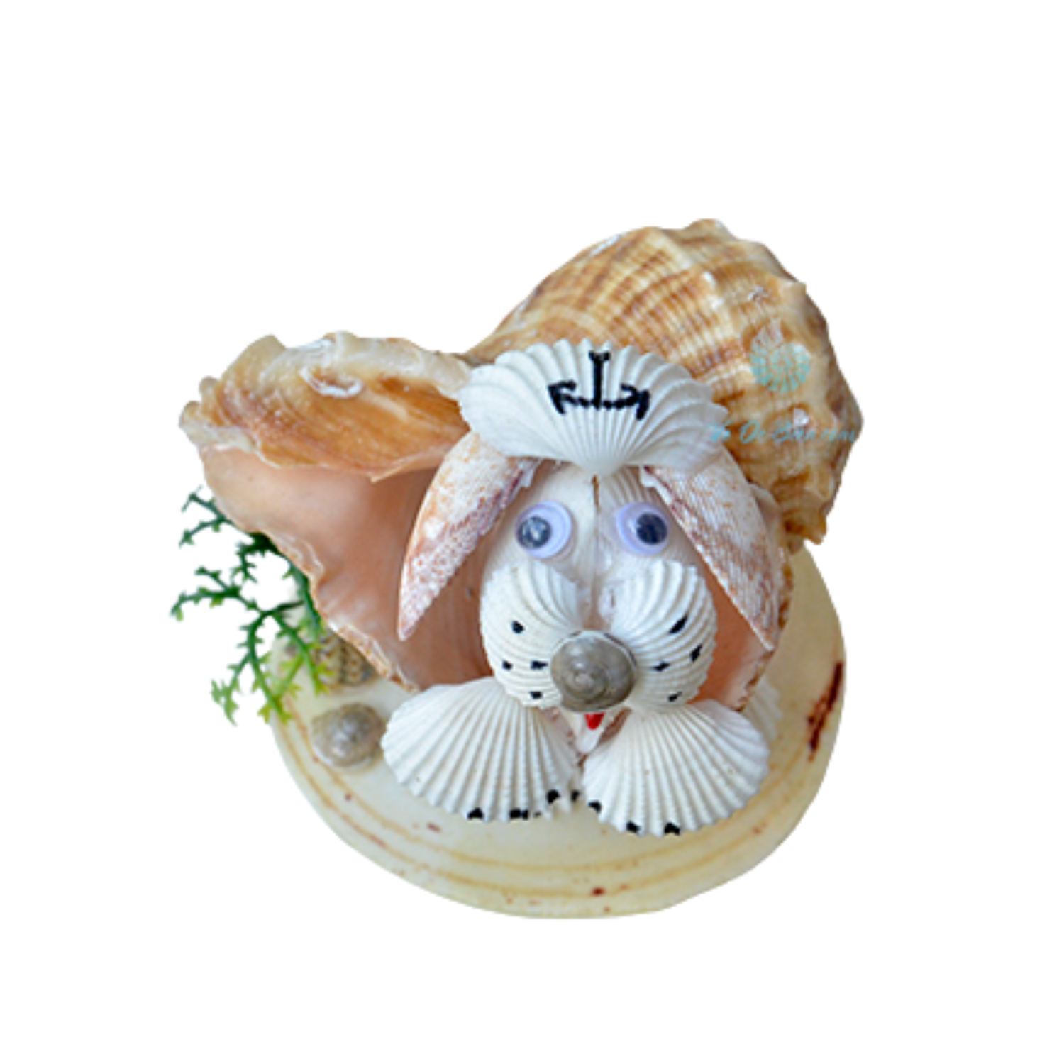 Seashell Navy Dog