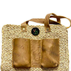 Sedge Bag Mixed With Leather