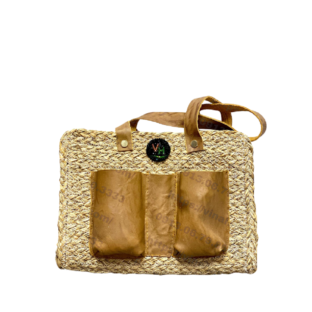 Sedge Bag Mixed With Leather