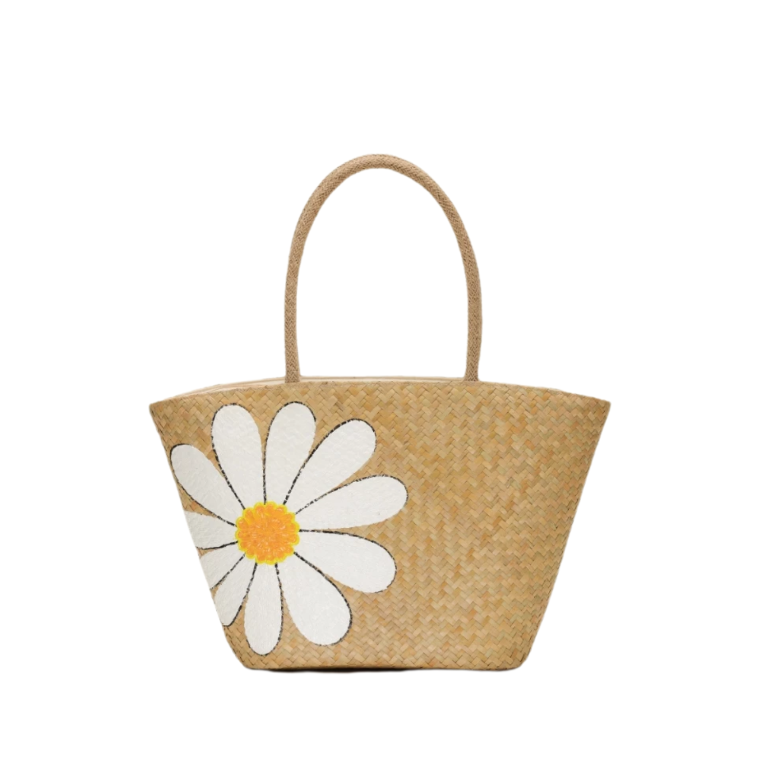 Sedge Bag With Daisy Pattern