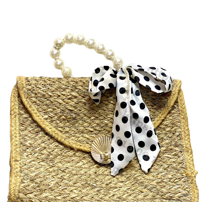 Sedge Bag With Jade Handle