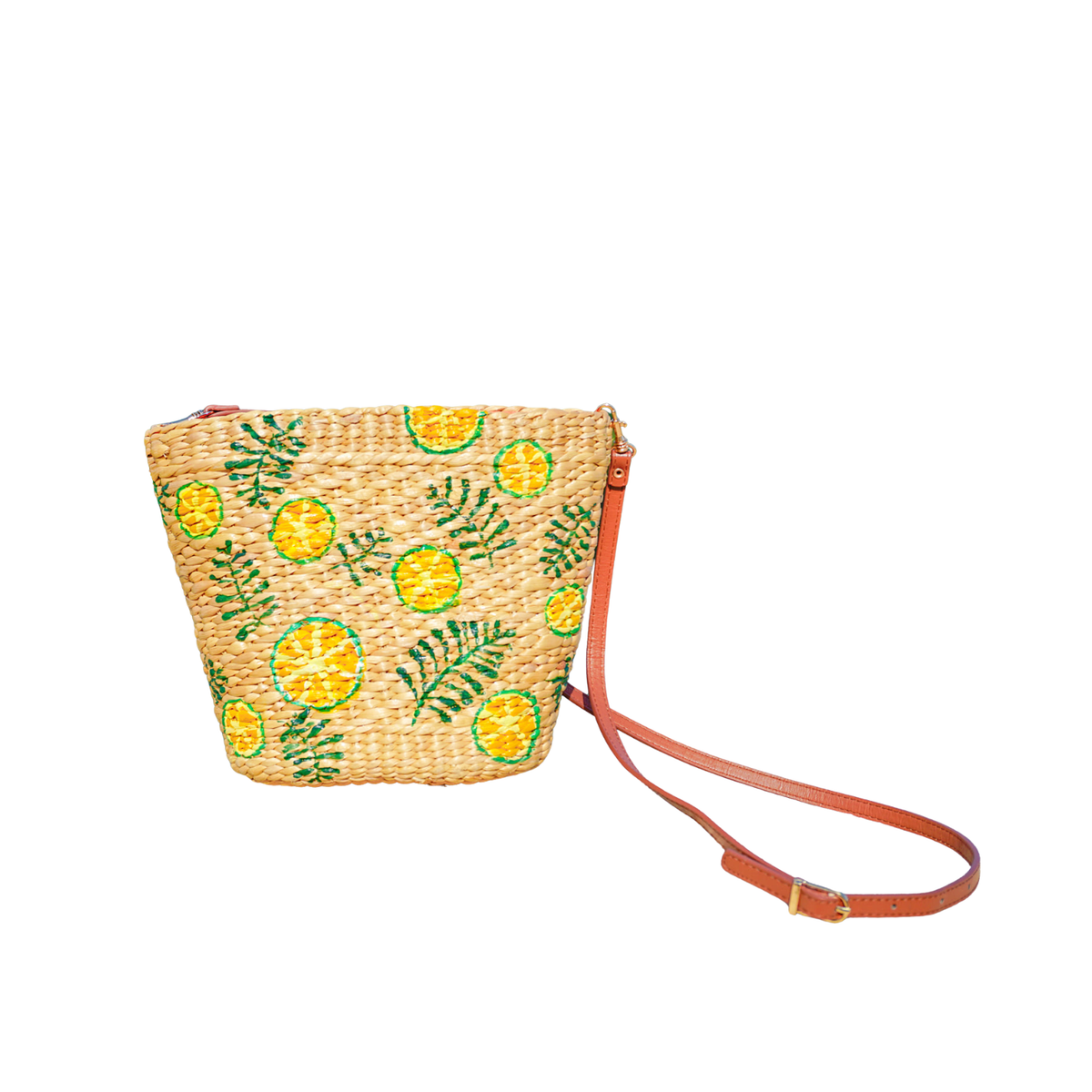 Sedge Bag With Lemon Slice Pattern