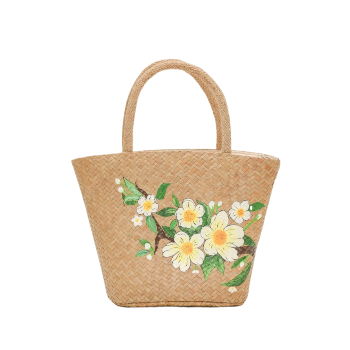 Sedge Bag With Pear Flower Pattern