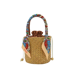 Sedge Bag With Silk Scarf 01