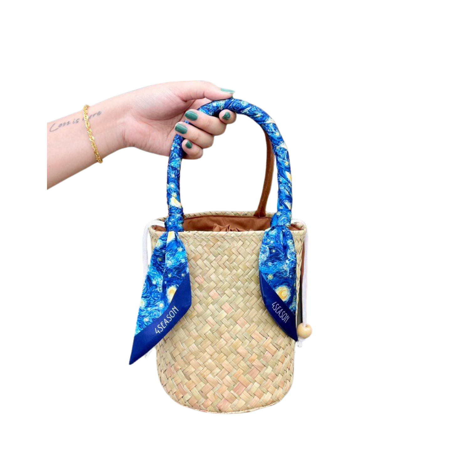 Sedge Bag With Silk Scarf 02